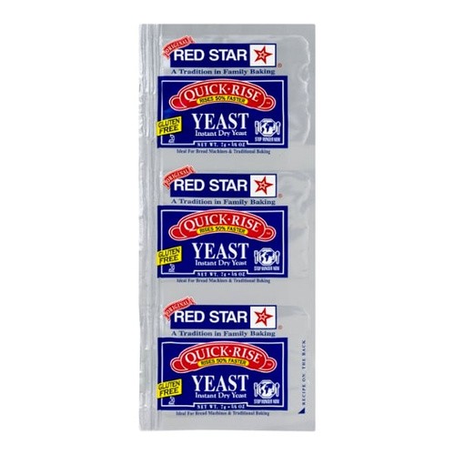RED STAR QUICK RISE YEAST 3 Each