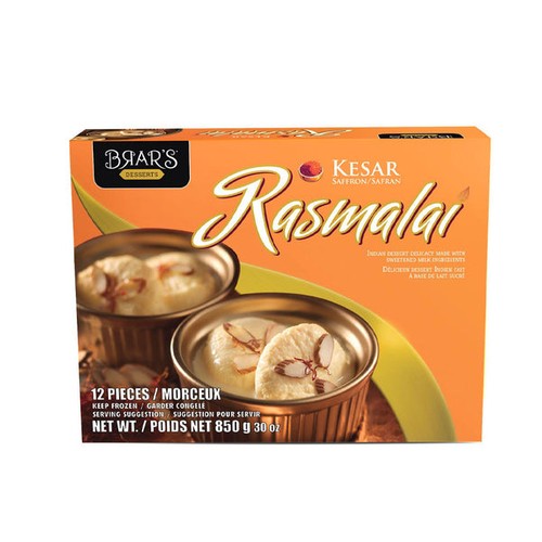 BRAR Kesar Rasmalai 850 GM