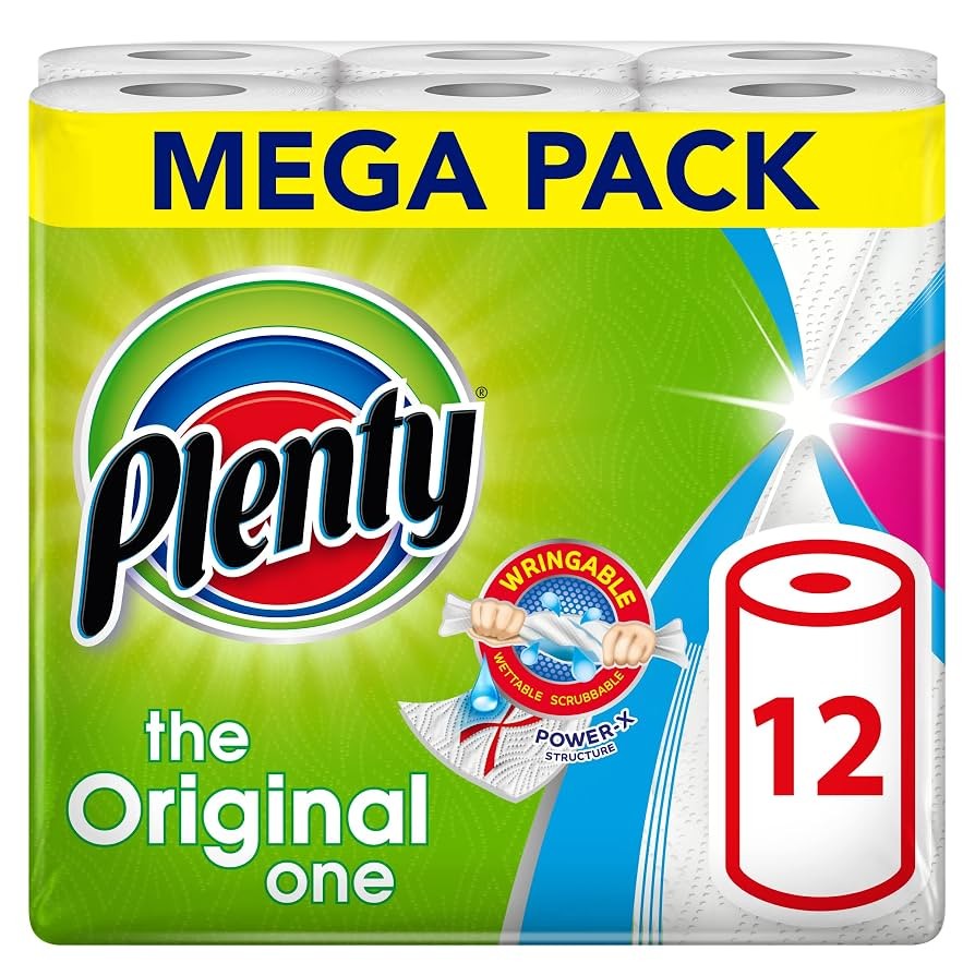 Plenty Household & Kitchen Roll Paper Towel 12 PCS