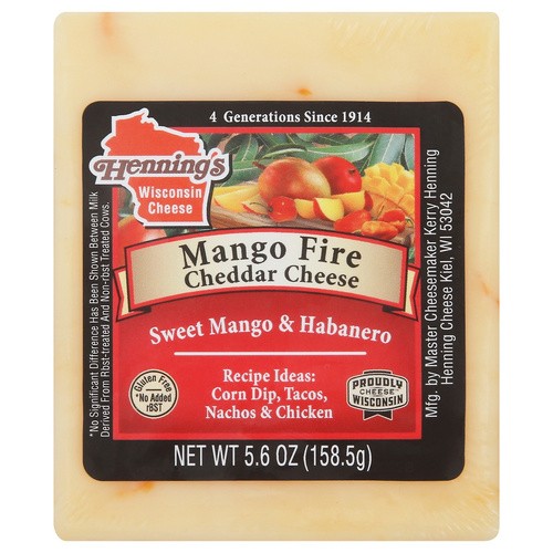 HENNING MANGO FIRE CHEDDAR 5.6 OZ