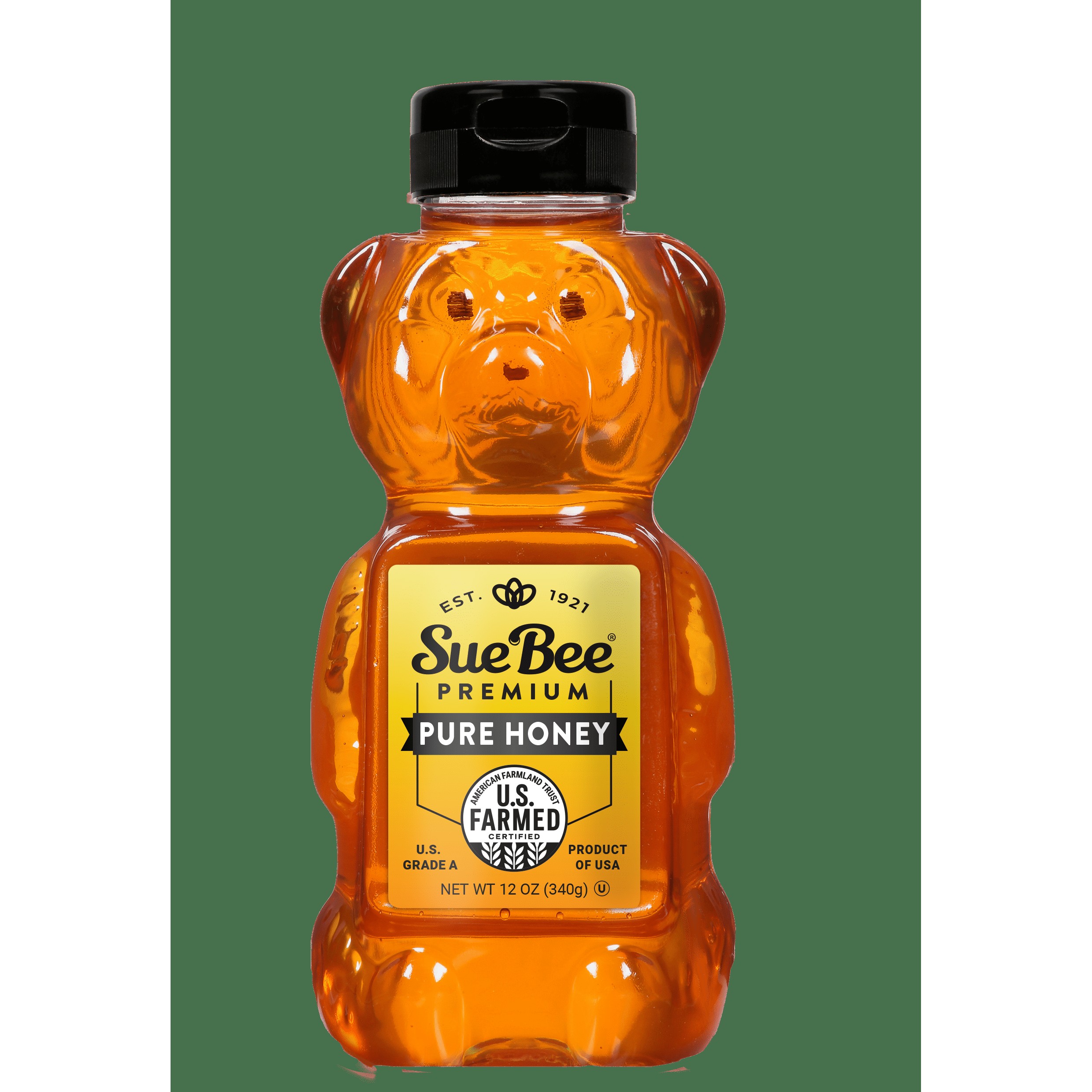 SUE BEE HONEY BEAR PLASTIC 12 OZ
