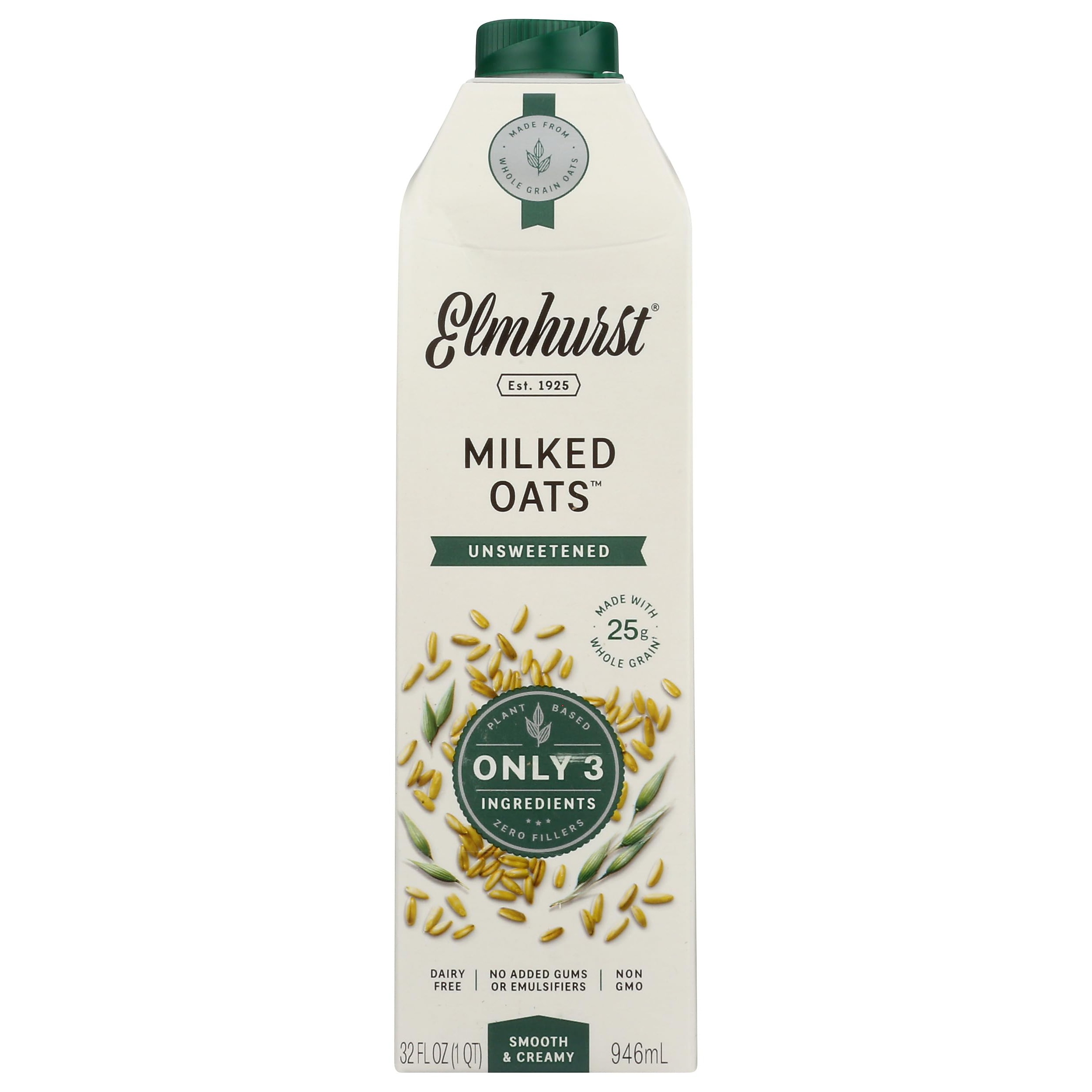ELMHURST   MILKED OATS UNSWEETENTED WHOLE GRAIN 2 Lbs