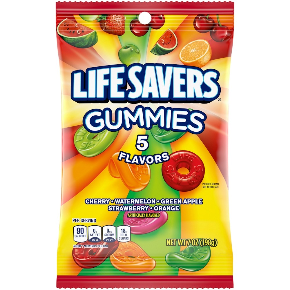 Lifesaver 5 Flavor Gummies 1 OZ