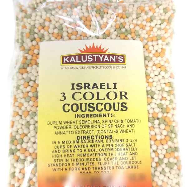 KALUSTYANS THREE COLOR ISRAELI COUSCOUS 2 Lbs