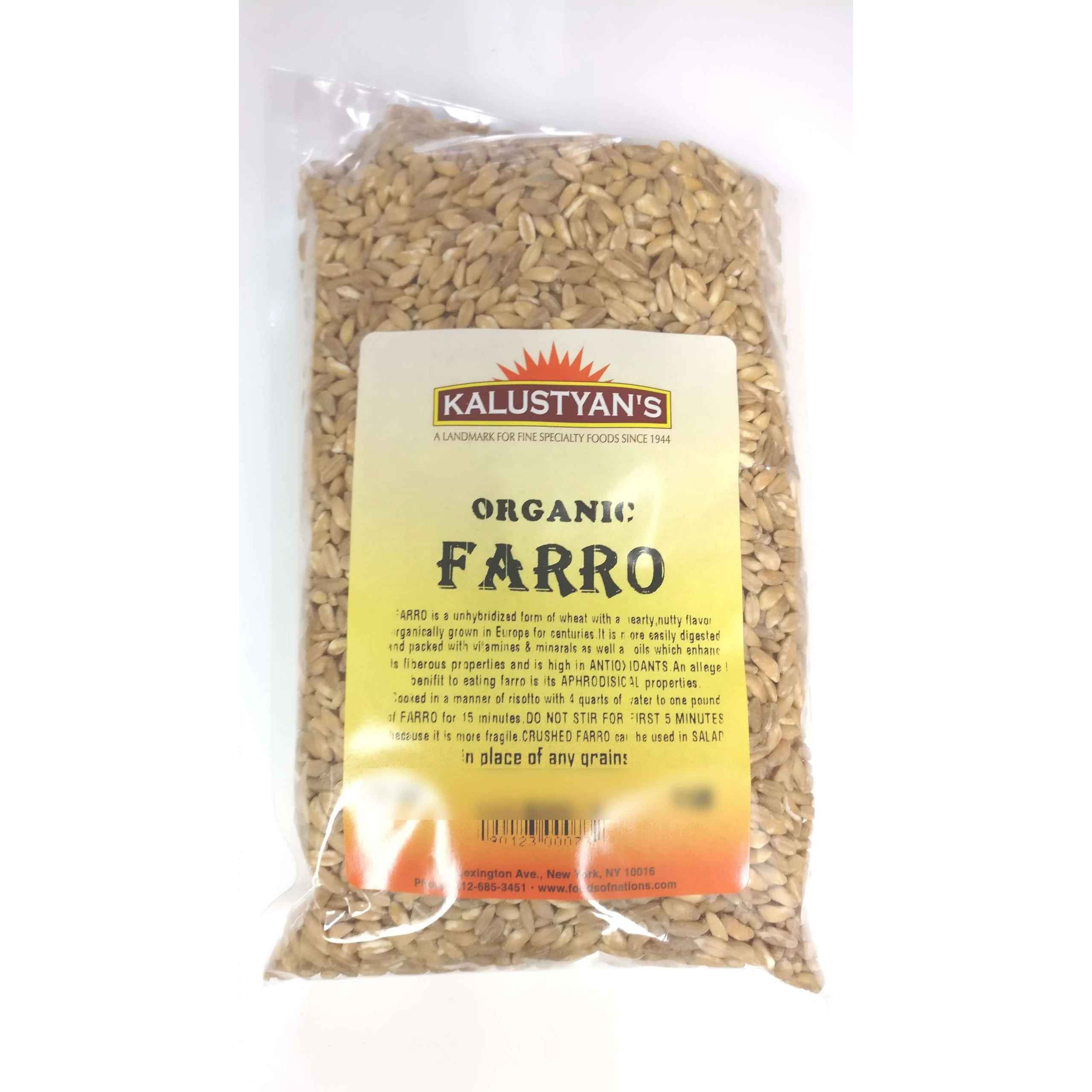 KALUSTYANS ORGANIC FARRO 2 Lbs