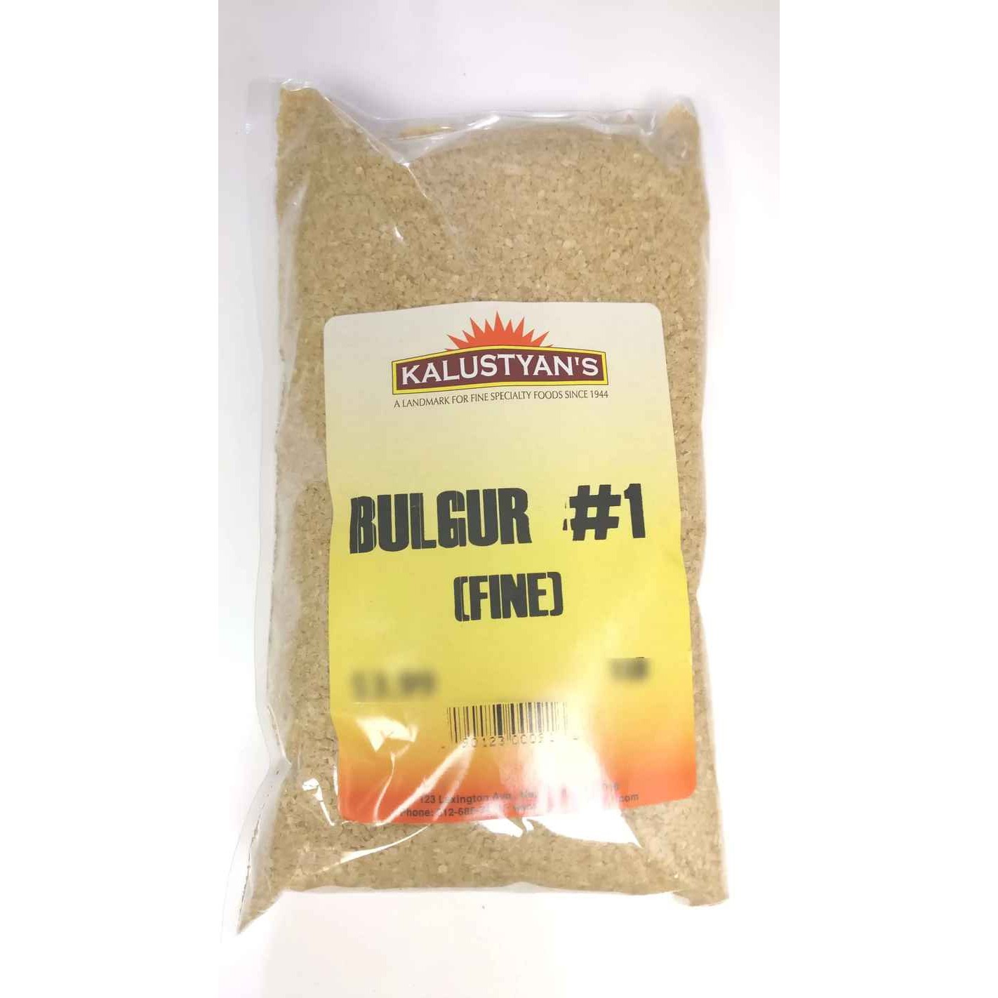 KALUSTYANS BULGUR No 1 FINE 4 Lbs