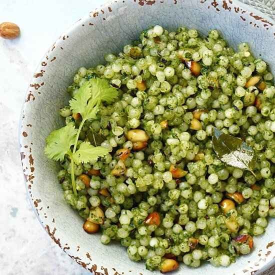 KALUSTYANS GREEN TAPIOCA PEARLS SABUDANA 0.75 Lbs