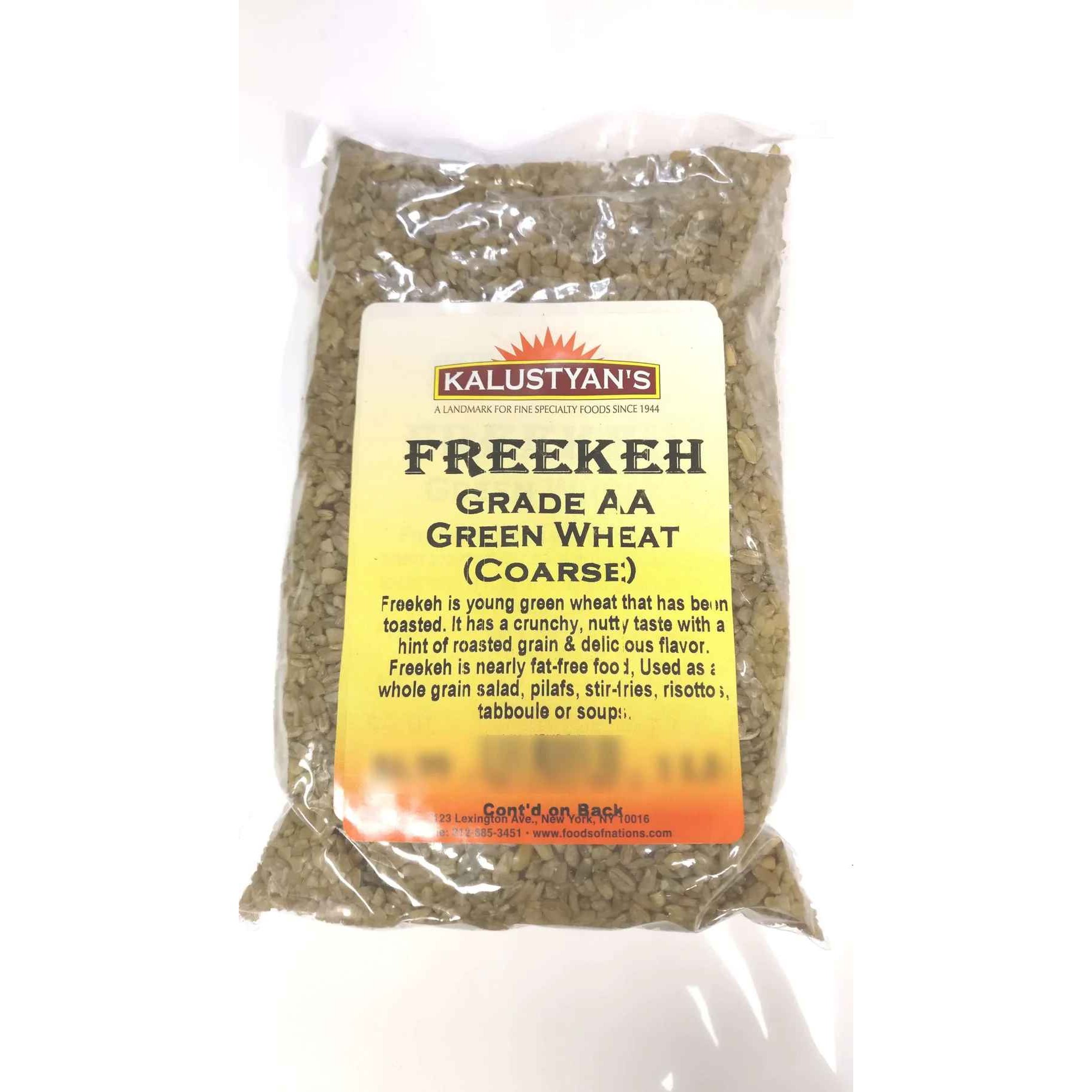 KALUSTYANS FREEKAH GR WHEAT FINE GRADE AA 2 Lbs