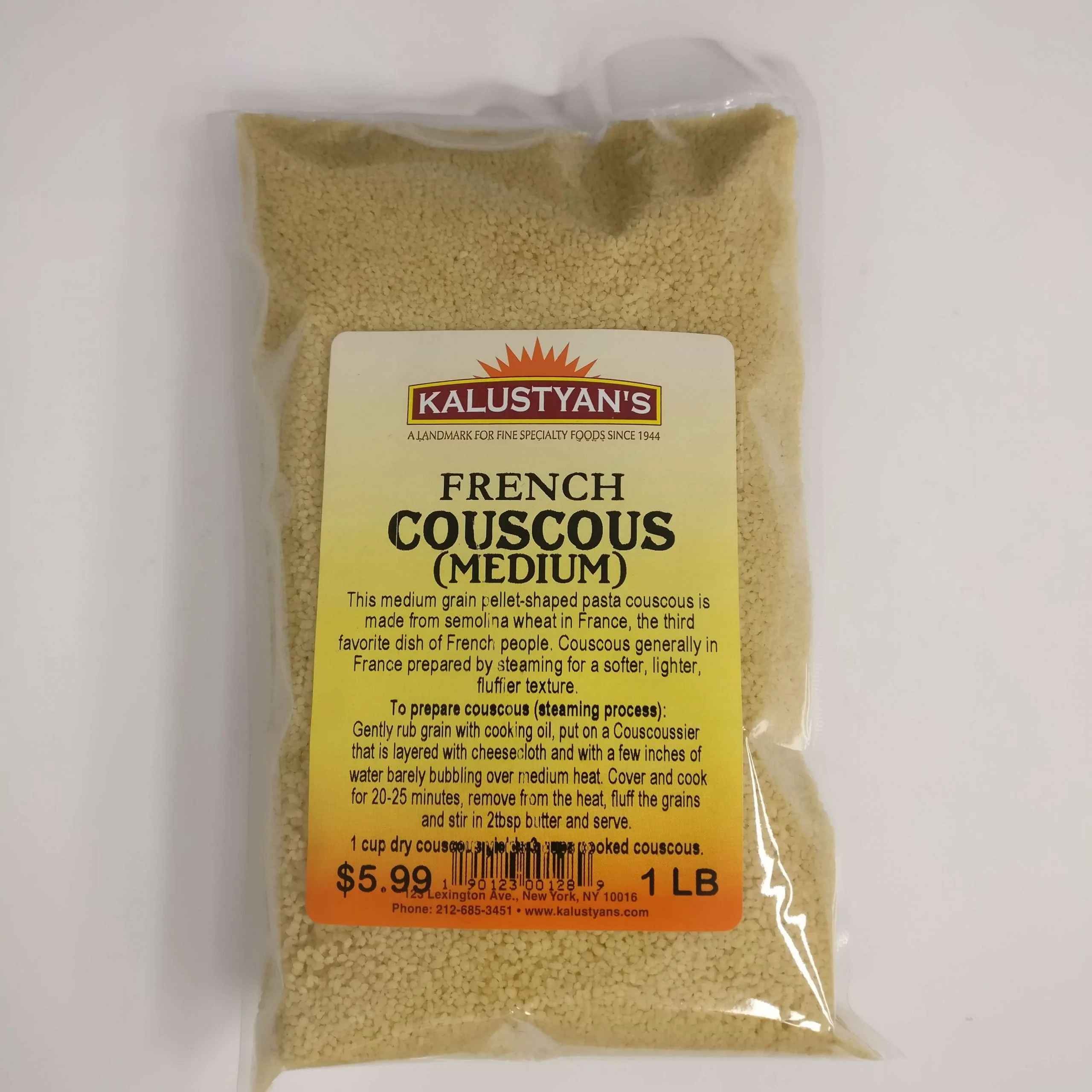 KALUSTYANS FRENCH COUSCOUS MEDIUM 2 Lbs