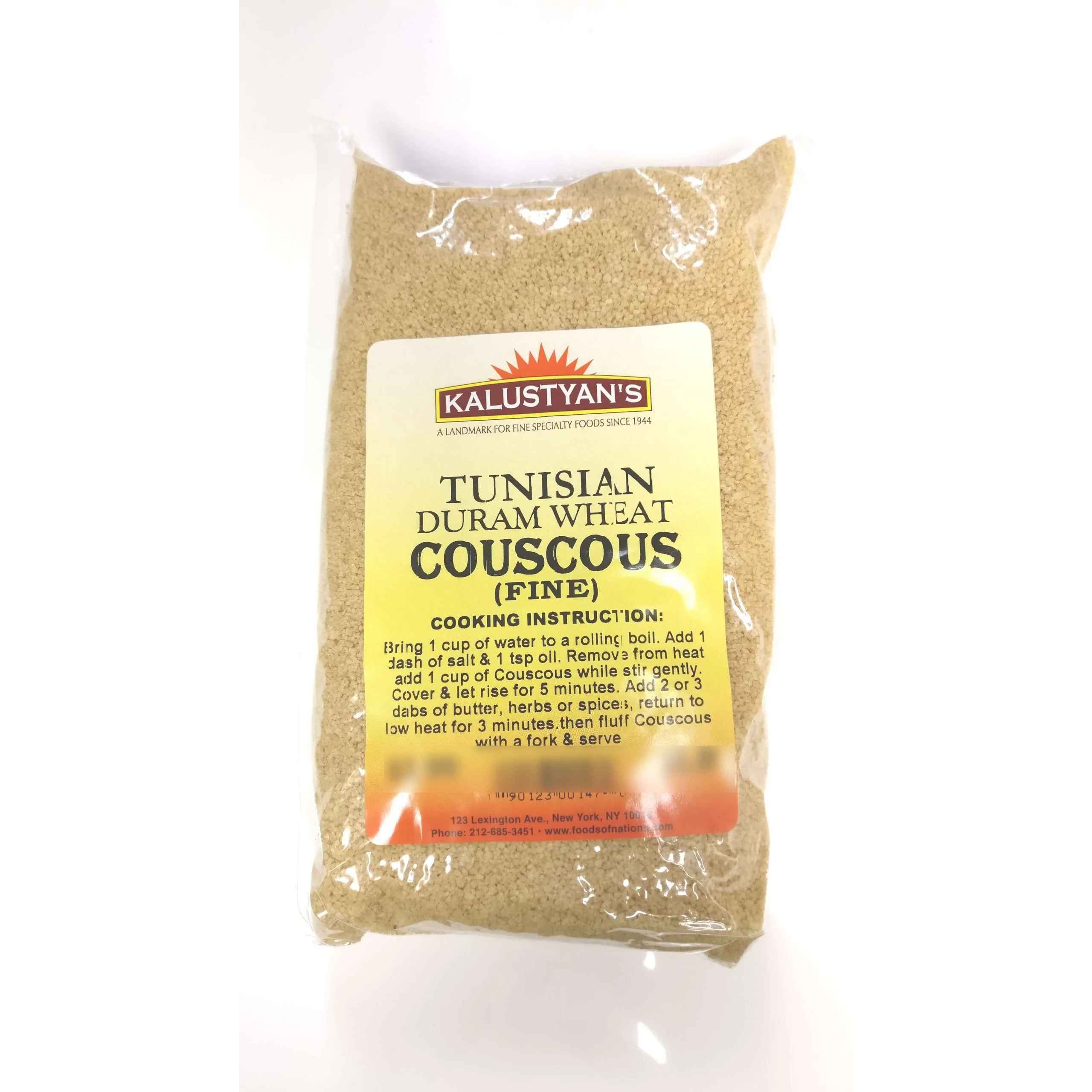 KALUSTYANS TUNISIAN COUSCOUS FINE 4 Lbs