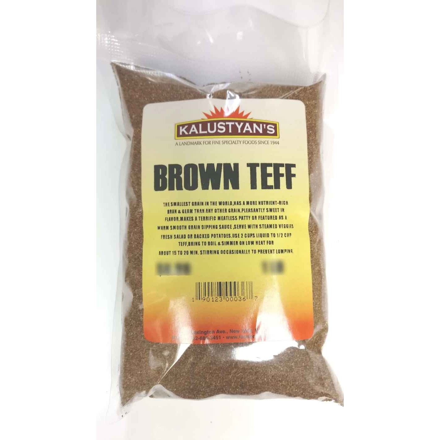KALUSTYANS GLUTEN FREE TEFF 2 Lbs