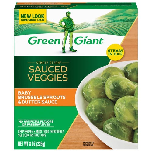 Green Giant Brussels Sprouts & Butter Sauce 8 OZ