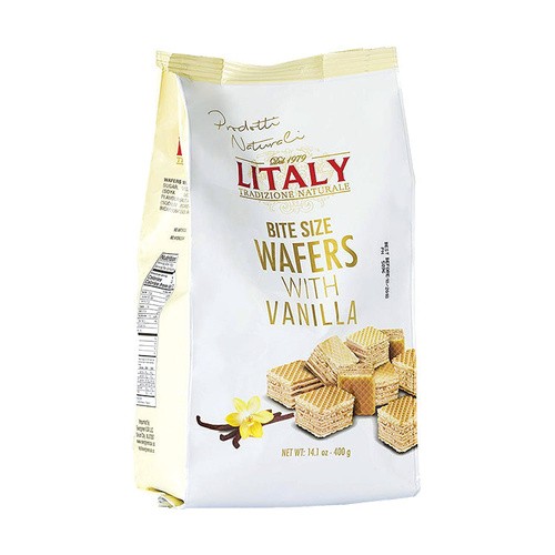 LITALY WAFERS WITH VANILLA 14.1 OZ