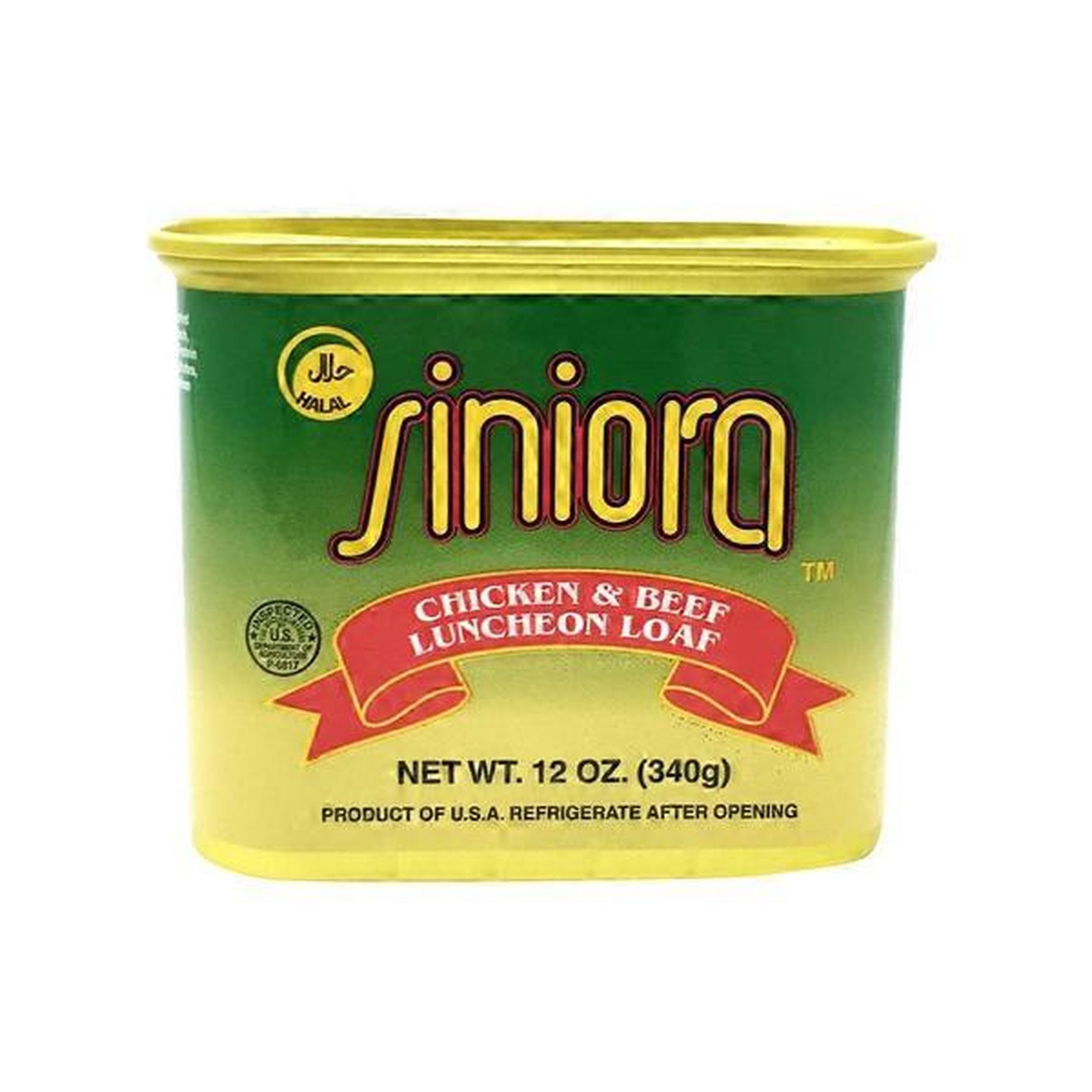 Siniora Chicken & Beef Luncheon Loaf 12 OZ