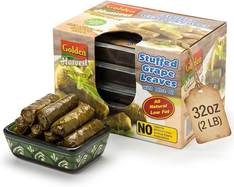 Golden Grape Leaves 2 LBS