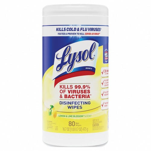 LYSOL CITRUS DISINFECTING WIPES 80 COUNT