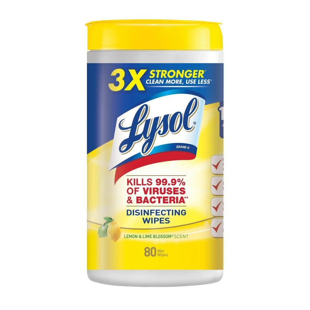 LYSOL WIPES LEMON & LIME 35 Count