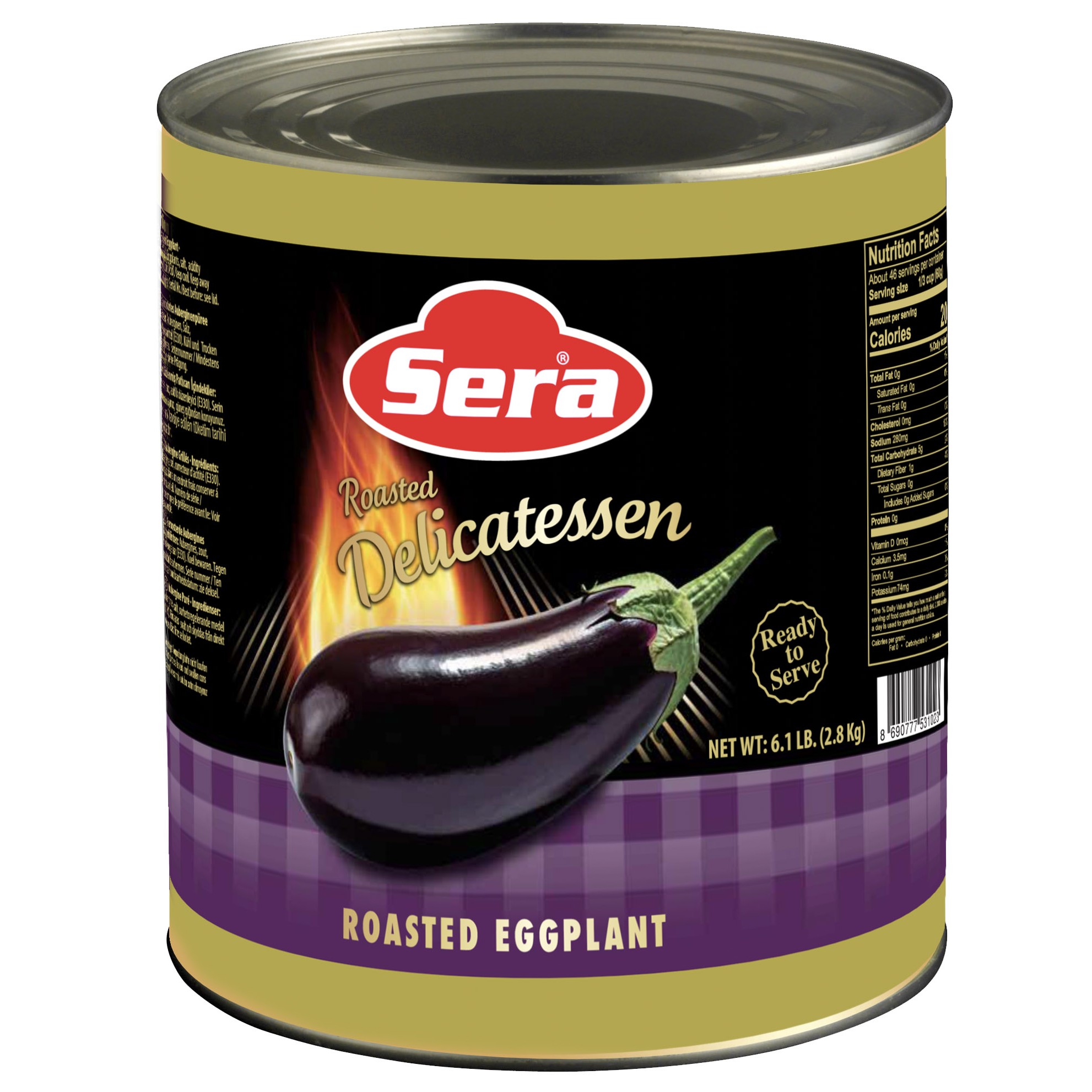 Sera Grilled Eggplant 6.17 LBS