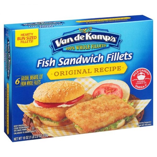 VAN DE KAMPS FISH FILET SANDWICH 18 OZ