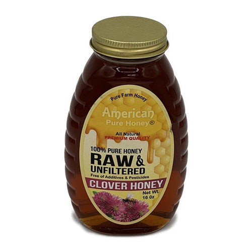 AMERICAN PURE HONEY CLOVER HONEY 16 OZ