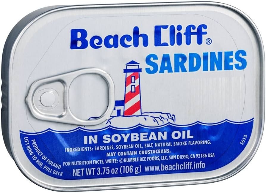 BEACH CLIFF SARDINES IN SOYBEAN OIL 106 GM
