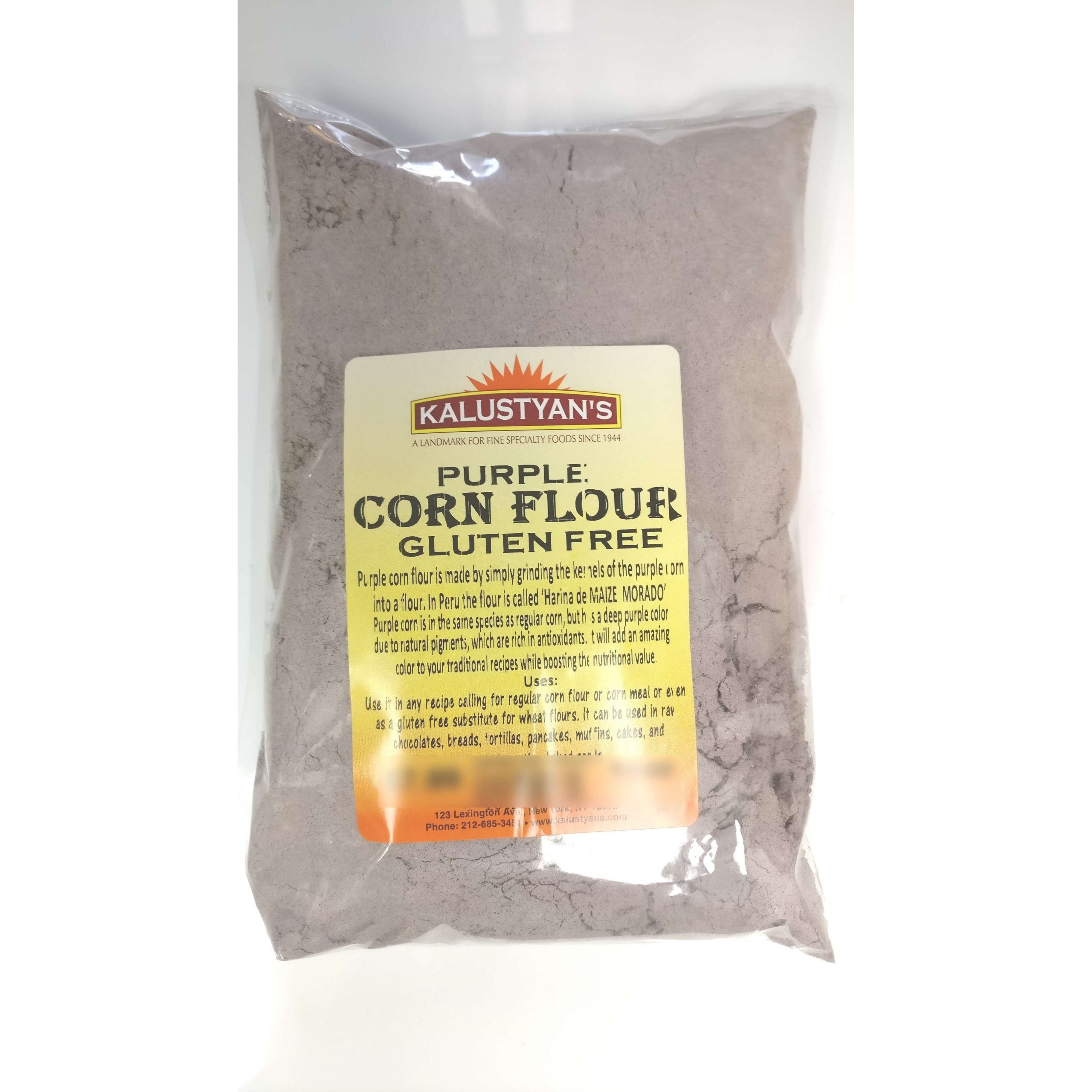 KALUSTYANS PURPLE CORN FLOUR 1 Lbs
