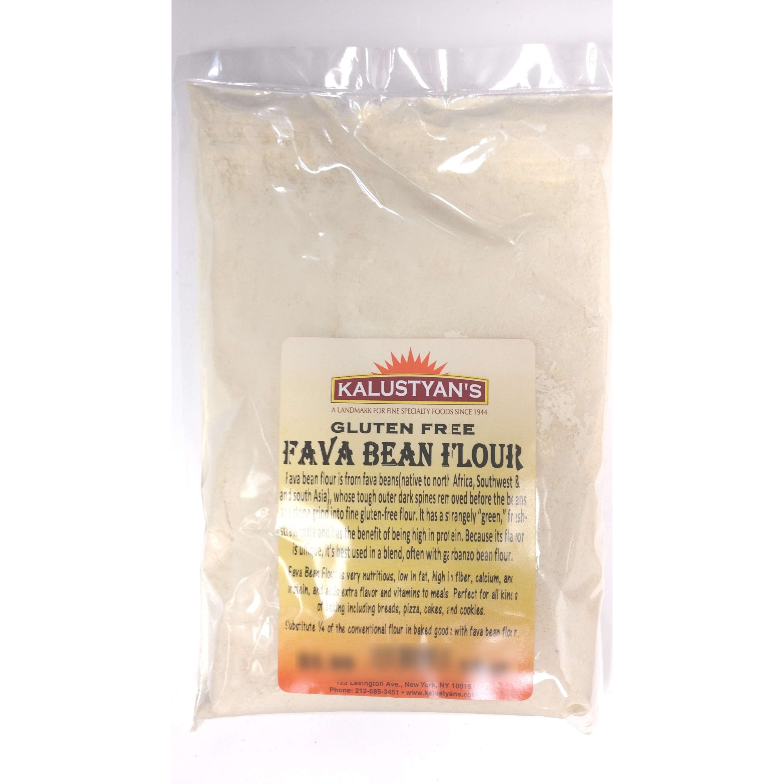 KALUSTYANS GLUTEN FREE FAVA BEAN FLOUR 1 Lbs