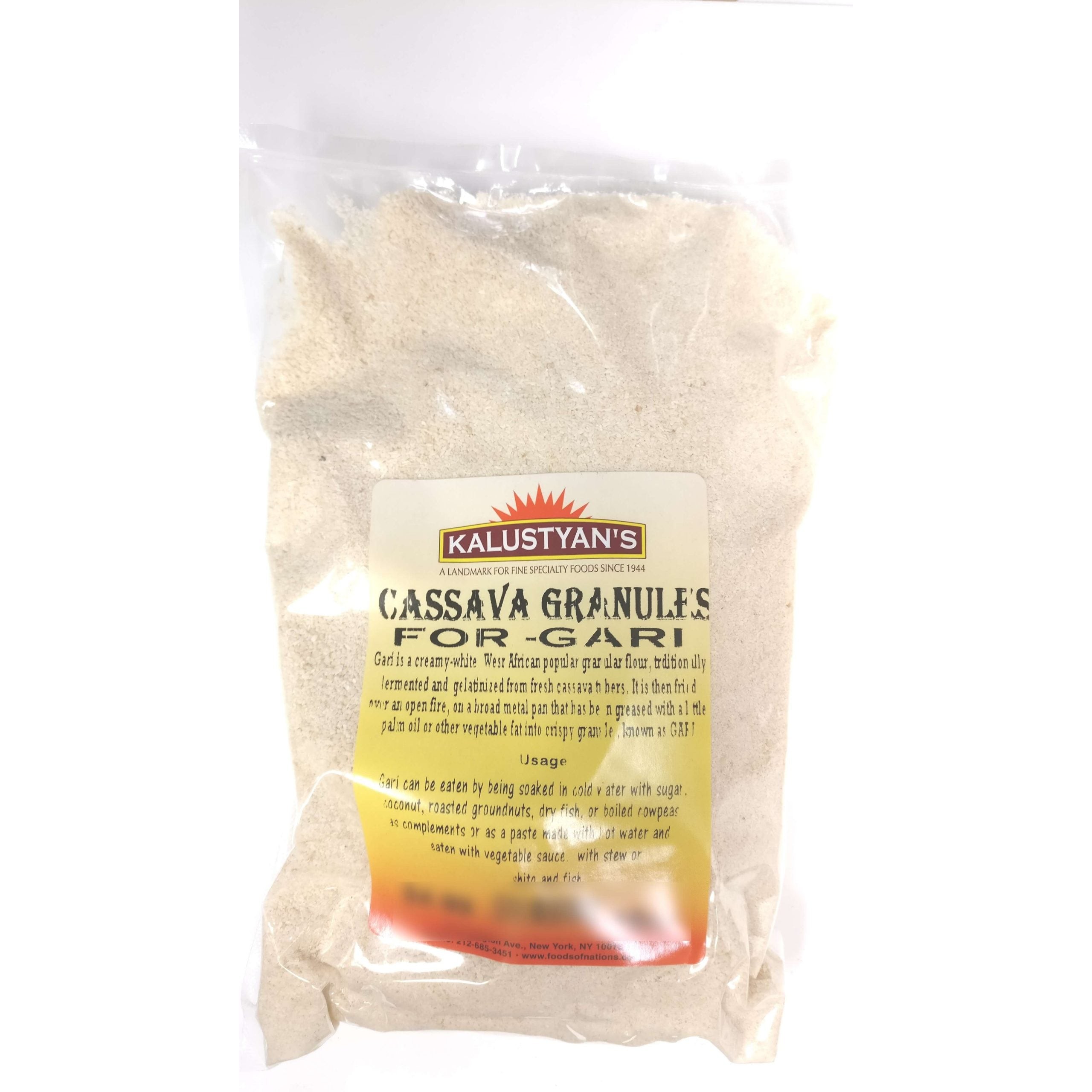 KALUSTYANS CASSAVA GRANULES FOR GARI 1 Lbs