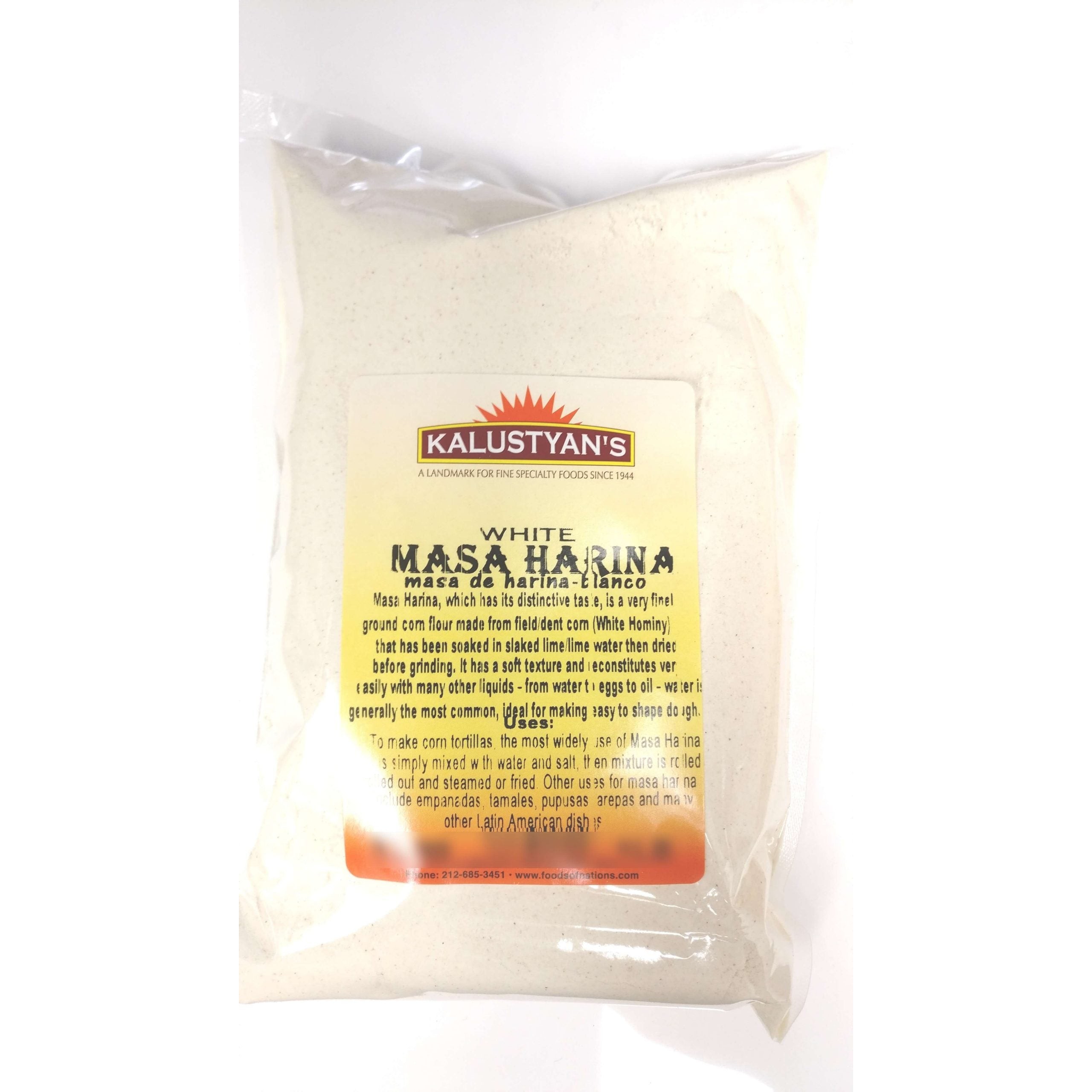 KALUSTYANS WHITE MASA HARINA 1 Lbs