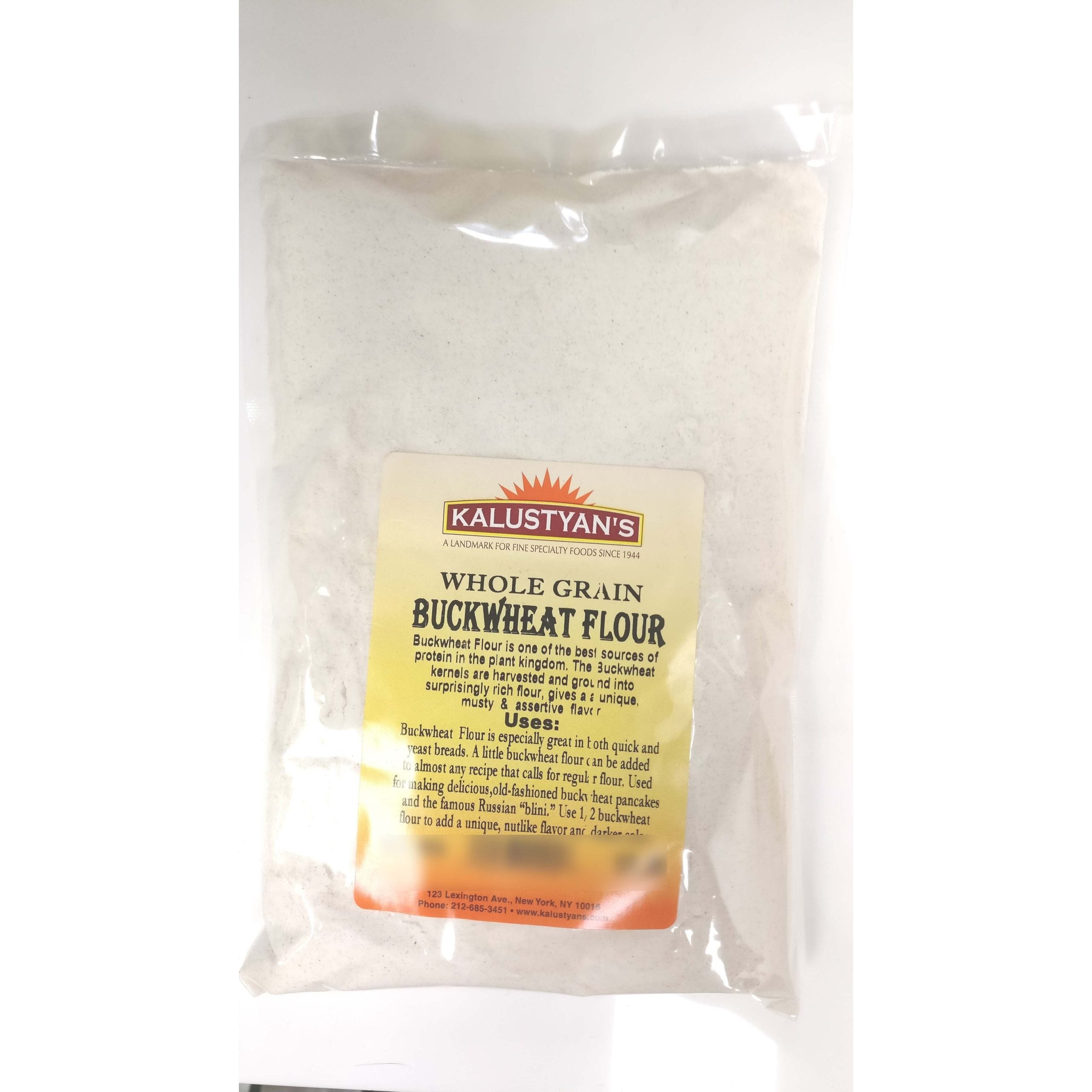 KALUSTYANS WHOLE GRAIN BUCKWHEAT FLOUR 1 Lbs