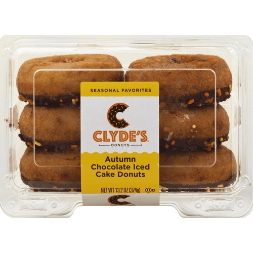 CLYDES CHOC ICED CAKE DONUTS 13.2 OZ