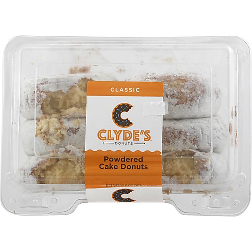 CLYDES 6PK POWDRD CK DONUTS              12 OZ