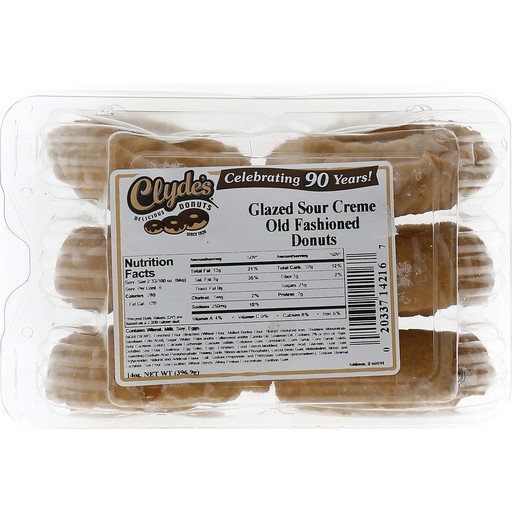 CLYDES 6PK OF SR CR DONUTS               14 OZ