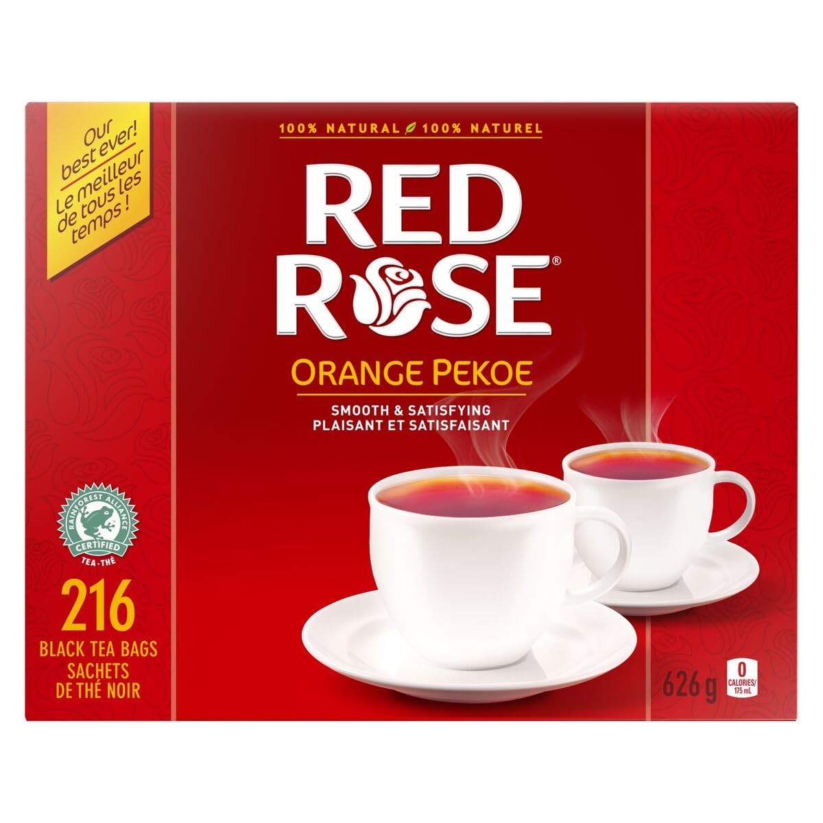 RED ROSE BLACK TEA 216 COUNT