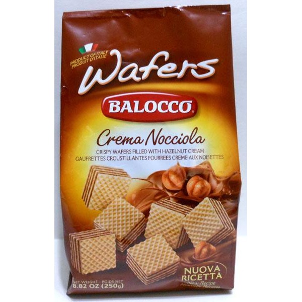 Balocco Crema Nocciola Wafer 250 GM 250 GM
