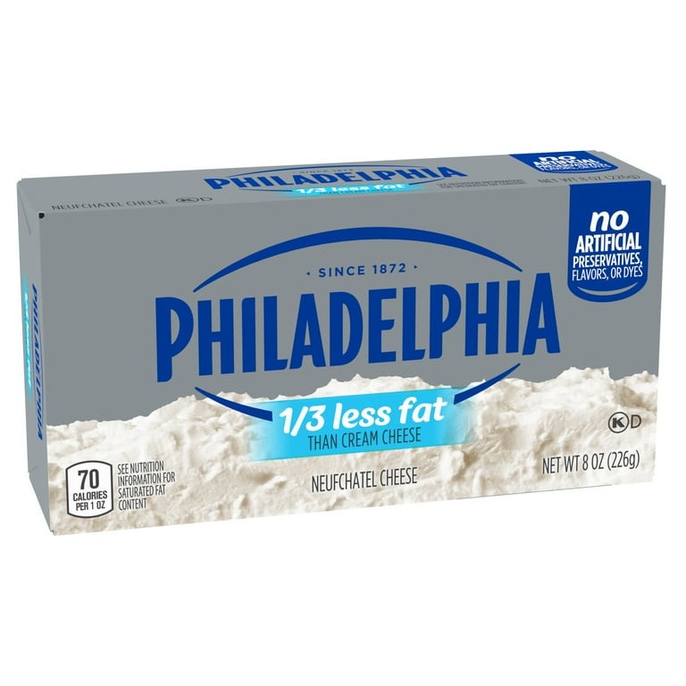 PHILLY 1/3LESS FAT CREAM CHEESE 8 OZ