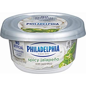 PHILADELPHIA SPICY JALAPENO CREAM CHEESE 0.49 Lbs