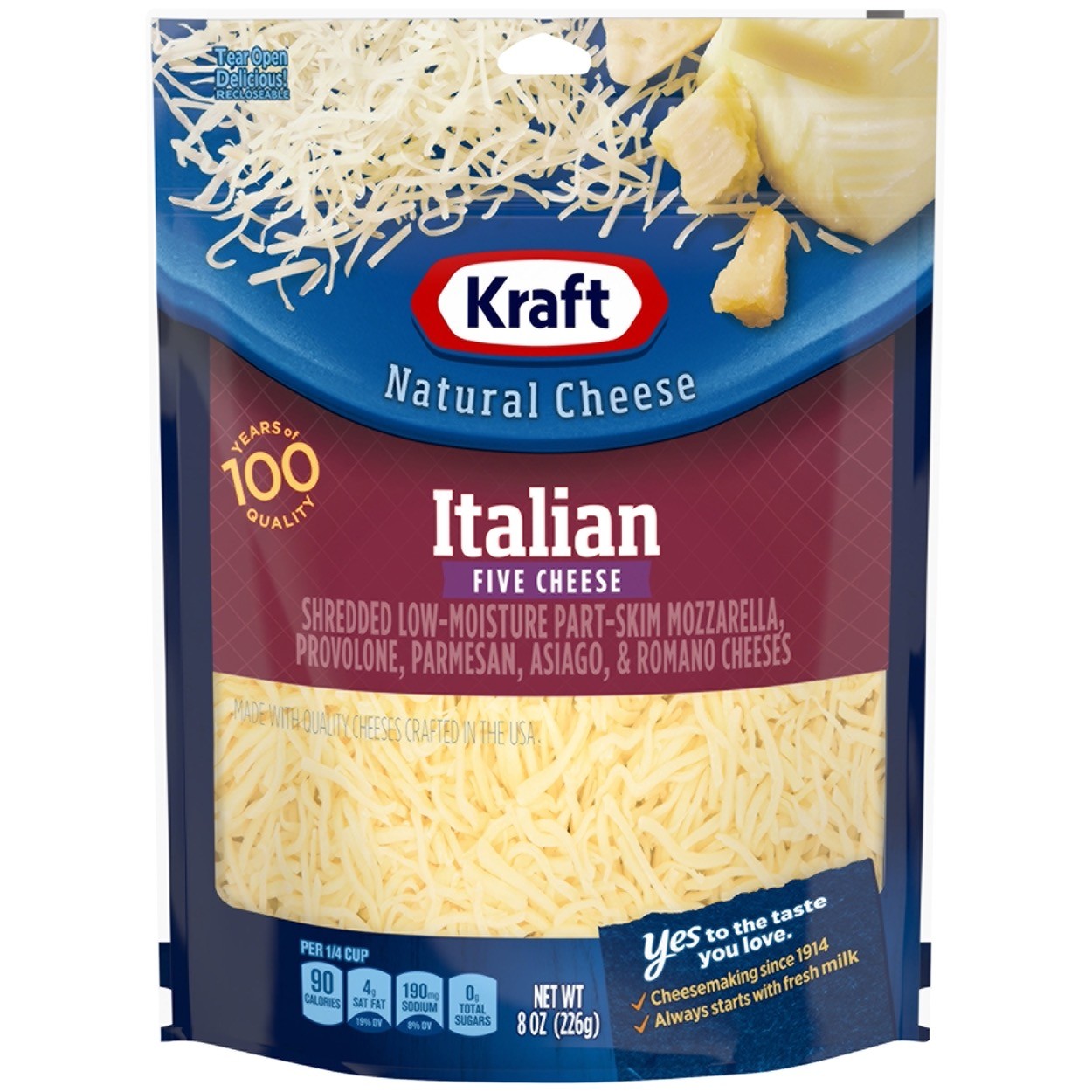 KRAFT ITALIAN FIVE CHEESE 0.5 Lbs