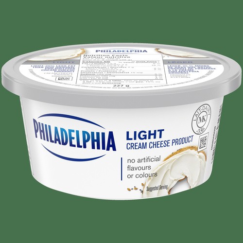 PHILADELPHIA LIGHT CREAM CHEESE BAR 8 OZ