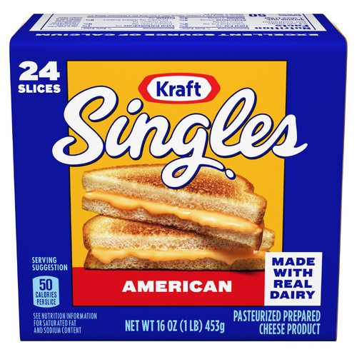 KRAFT AMERICAN SINGLES CHEESE 16 OZ