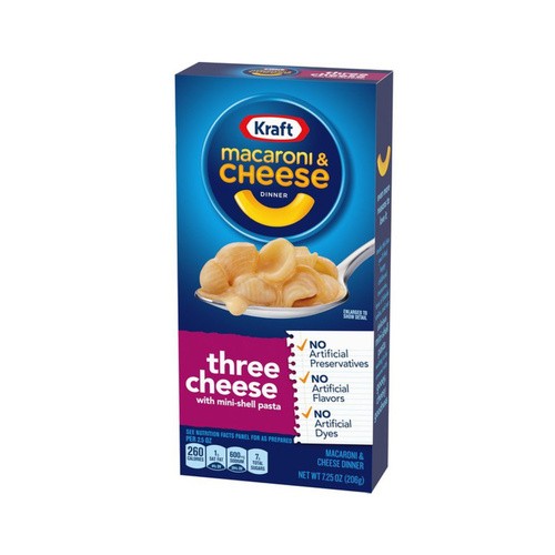 KRAFT MAC&CHEESE 3 CHEESE                7.25 OZ