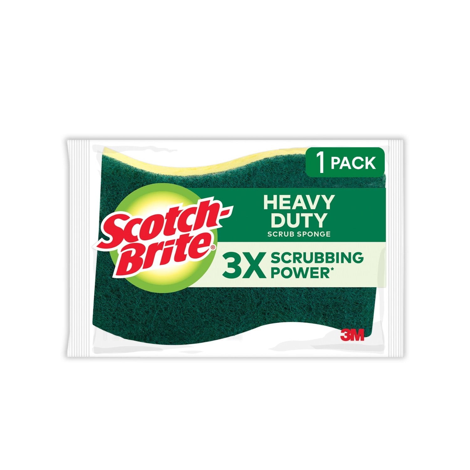 Scotch Brite Scrub Sponge   Heavy Duty 1 COUNT