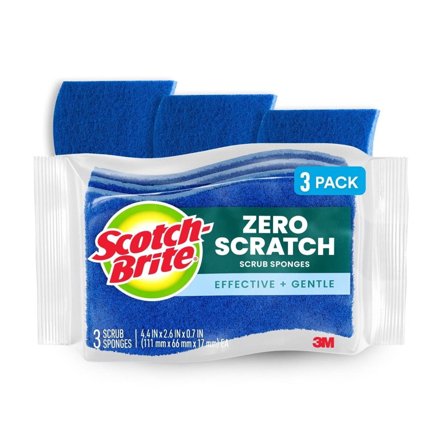 No Scratch Scrub Sponges 3 COUNT