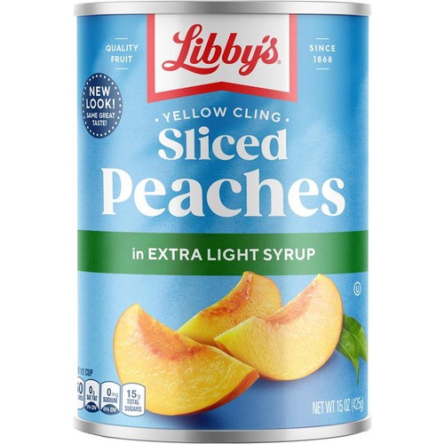 LIBBY SLICED PEACHES 15 OZ