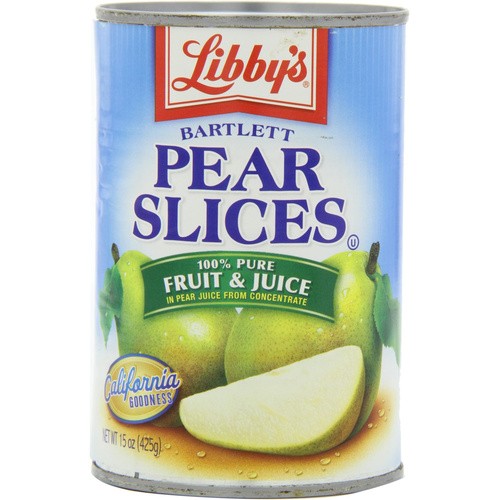 LIBBY SLICED PEARS J 15 OZ
