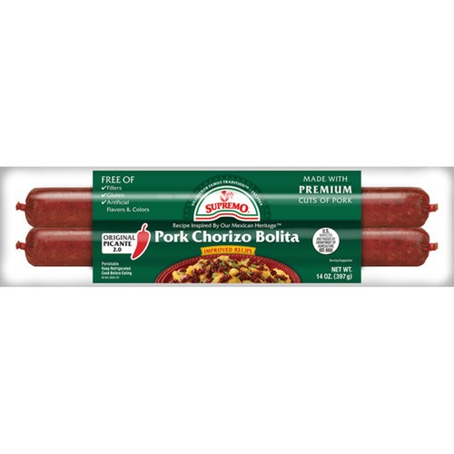 V&V SUPREMO PORK CHORIZO BOLITA 14 OZ