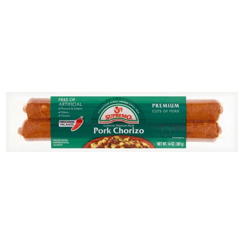 V&V SUPREMO PORK CHORIZO PICANTE 14 OZ