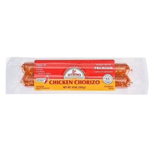 V&V SPRMO CHICKEN CHORIZO NO PICANTE     10 OZ