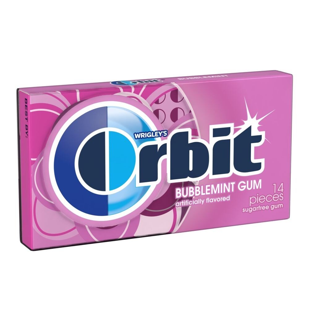 ORBIT BUBBLEMINT GUM 14 COUNT