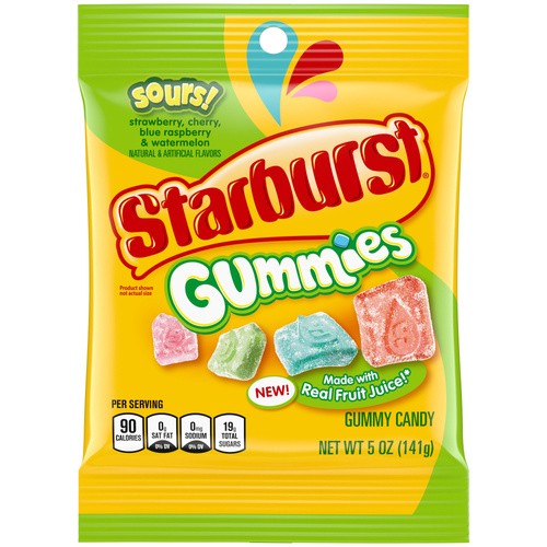 STARBURST GUMMI SOUR 5 OZ
